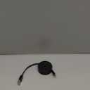 AGVEE 0.3ft Fixed / 2.3ft Extend USB-A to C Charger Cable Mountable One Way Retractable 2.4A Fast Charging Cord, Pocket-Sized for iPhone 16 15, Samsung, Android, Desk Organizer, Black