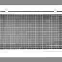 HVAC Premium 12'' x 6'' Cube Core Eggcrate Return Air Filter Grille for 1'' Filter - Aluminum - White [Outer Dimensions: 14.5'' x 8.5]