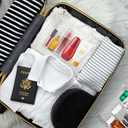 Ohuimrt 24 PCS Mini Clear Makeup Bags Bulk 7.9" x 5.9"x 2" Small Waterproof Travel Toiletry Bags Plastic Organizer Pouches with Zipper for Cosmetics, Swimsuit, Bikini, Women Men Vacation
