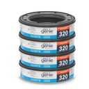 Recharge ronde Diaper Genie Essentials lot de 4 320 sacs peut contenir 1280 couches non parfumées