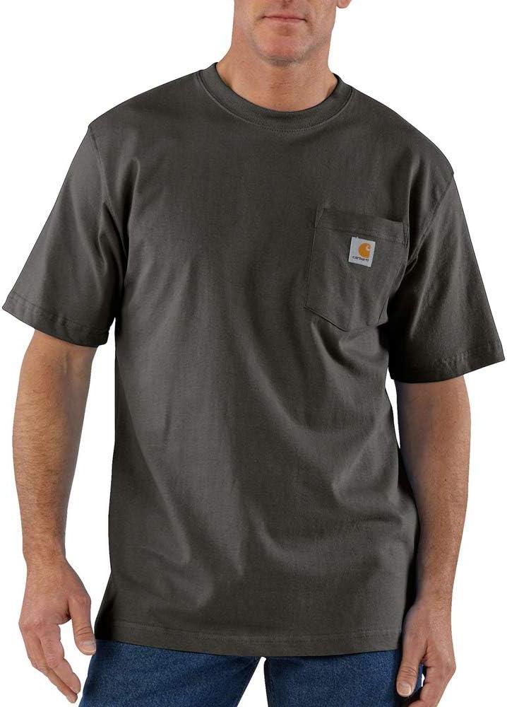 Carhartt Men's Loose Fit Heavyweight Short-Sleeve Pocket T-Shirt Closeout (Large)