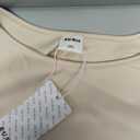 RUMIA Fall Bodycon Dresses for Women 2025 Spring 3/4 Sleeve Mini Dress Crew Neck Party Club Cute Short Dress Beige 2XL