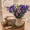 Dried Flowers Bundles Forget Me Not with Stems Natural Dried Flowers Purple Pink and White Preserved Dried Flowers Bouquet for Floral Arrangements Wedding Party DIY Resin Vase Home Decoration