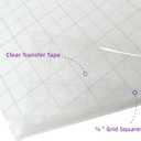 2 x RIZEE Transfer Tape for Vinyl, 6"50 FT Standard Grip w/Alignment Grid Application Transfer Paper for Cricut, Silhouette Cameo, Adhesive Vinyl for Decals, Signs, Windows, Stickers
