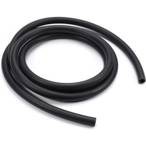 Othmro 2Pcs NBR Plastic Soft Tube 8mm Inner Diameter 12mm Outer Diameter 1000mm Length NBR Tubing Plastic Tubing Round Plastic Pipe for Hardware Laboratory Carburetors Black