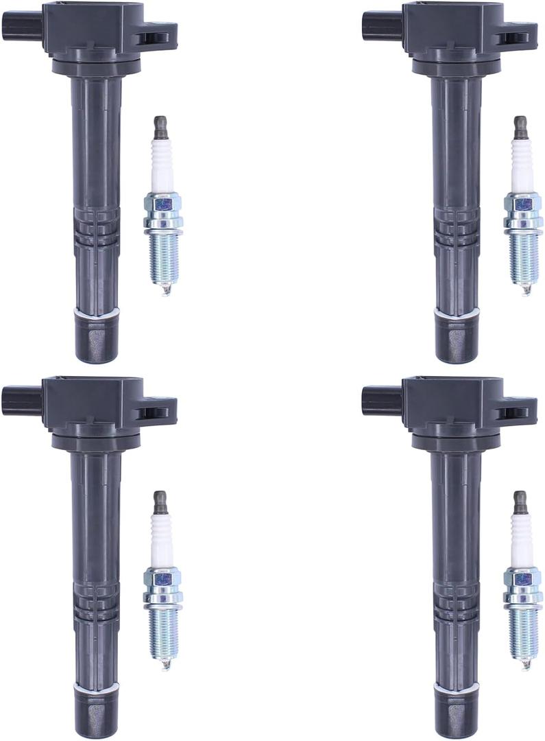ApplianPar Ignition Coil and Spark Plug for Acura RDX 2007-2012 TSX 2004-2008