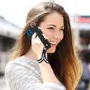 Case for Motorola Moto G24 4G / G04 4G /G04S / E14 4G Phone Case, Wrist Strap Hand Holder Bracelet Silicone Protective Cover Case - Black