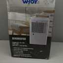 Dehumidifier for Basements, 2000 Sq. Ft., 30 Pints, Max 50 Pints 1.6L Tank, App-Controlled, With 4.9 ft Drain Hose Low noise, for Living room, Basements and Office (Ivory)