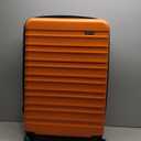 Amazon Basics 30" Hardside Large Checked Luggage, Expandable For Up to 15% More Space, Hardshell Suitcase With Wheels, Scratch-Resistant Surface, Four Multi-directional Wheels, Orange