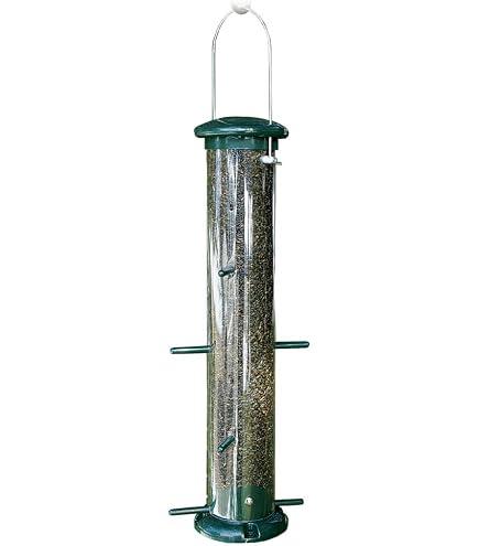 Stokes Select 38169 Topsy Turvy Finch Bird Feeder with Eight Perches, Green, 19-Inch tall, 1.5 lb Capacity