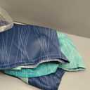 Navy Blue and Teal Gradient Blackout Curtains for Living Room 102 Inch Long, 52"W x 102"L