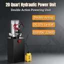 20 Quart Double Acting Hydraulic Power Unit 12V 3200 PSI