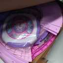 Sit and Spin Toys for Toddlers 1-3 Girls, 360 Toddler Spinning Seat with LED Lights and Music Christmas Birthday Gift for 1 2 3 Years Old Girl Sensory Toys Toddler Activities (Pink)