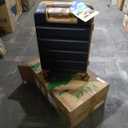 Eeeza Luggage Sets 3 Piece,Suitcases with Wheels,Carry On Luggage Set,ABS Hard Case Luggage with TSA Lock Spinner Wheels(3 Piece Sets,Black(20"/DB/TB)), Black