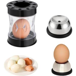 2 Pcs Egg Peeler Tool For Hard Boiled Eggs,Egg Piercer,Hard Boiled Egg Peeler,Easy Shell Remover Set,For Hard Boiled Eggs,Quail Etc,Kitchen Gadget For Cooking