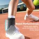 Ankle Brace for Women Men - Ankle Support Brace for Sprained Ankle, Ankle Stabilizer for Achilles, Tendon, Sprain, Injury Recovery, Lace up Ankle wrap for Running, Basketball, Volleyball (Upgrade Ankle Brace, Medium) (Black, M)