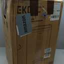 EKO Madison Matte Black Stainless Steel 13.2 Gal/50L Kitchen Step Trash Can or Recycling Bin, Removable Inner Liner, Soft Close Lid, Fingerprint Resistant Finish