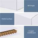 PHAREGE 6x4x4 inch Shipping Boxes Bulk 40 Pack White, Corrugated Boxes Mailer for Packaging Small Business, Small Cardboard Gift Boxes for Wrapping Mailing Present
