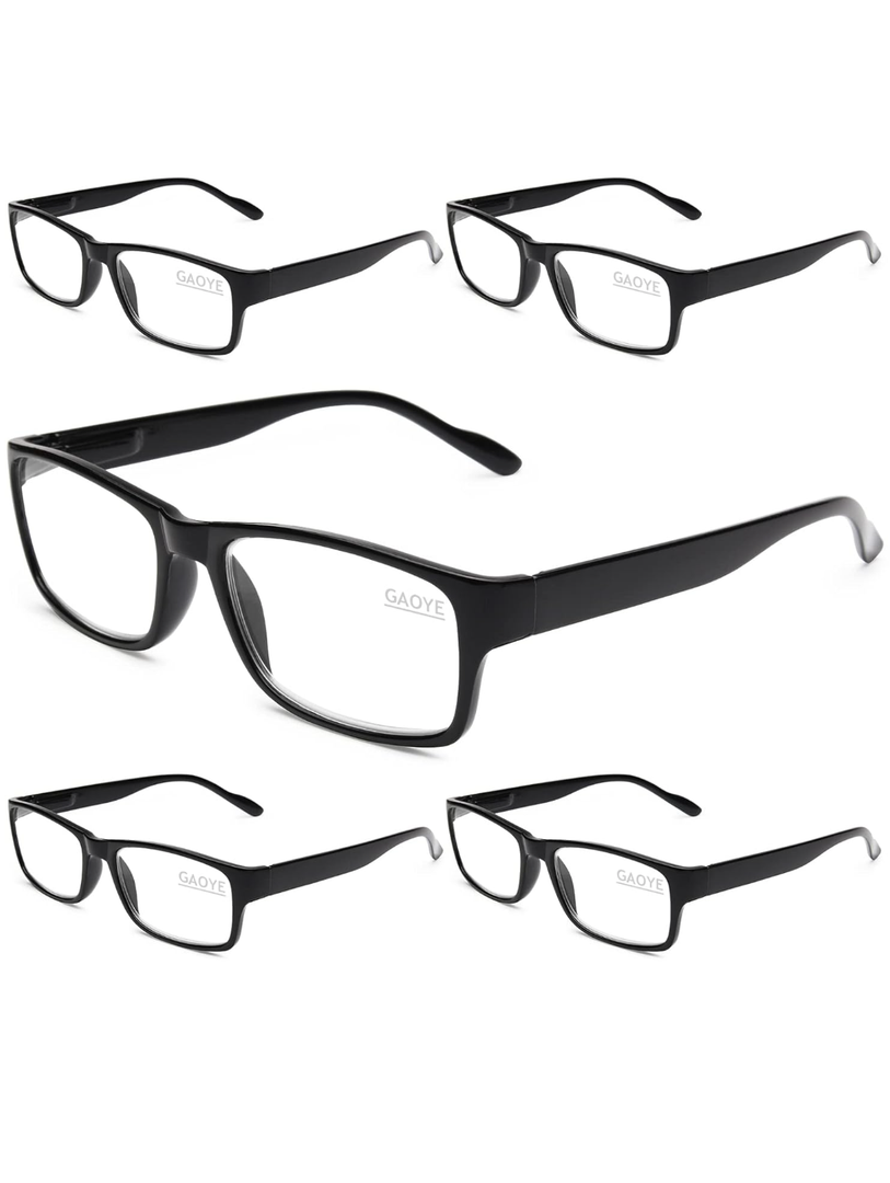 Gaoye Professional Reading Glasses for All Day - Computer Readers with Blue Light Protection - Value Pack, +2.5 