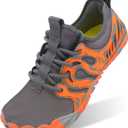 Scurtain Unisex Adult Water Shoes, Grey/Orange, Men's & Women's Hiking & Sports Shoes, Size: 9 W/ 7.5 M