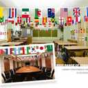 100 Countries String Flag, 82 ft International Flags Bunting Banner, World Flag Banner Decoration for World Cup Party, School, Sports Events, Grand Opening, Party