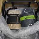 RAYMACE Bike Basket Rear Rack with Cargo Net, Liner and Waterproof Cover,Heavy Duty Bicycle Basket Perfect for Electric Bike