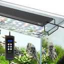 hygger Aquarium Light, 35W Full Spectrum Fish Tank LED Light, 24/7 Remote Control Adjustable Timer, Brightness and Color, Extendable Bracket, Power-Off Memory Plant Growth Lamp, Fits 24-30 Inch Tank