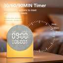 Sunrise Alarm Clock White Noise Sound Machine Night Light, Sound Machine with Speakers Bluetooth Wireless Timer Digital Alarm Clock Rechargeable LED Night Lights for Bedroom Decor Birthday Gift
