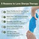 4PK with Straps Flexible Gel Ice Packs for Injuries Reusable - Gel Ice Pack Cold Compress for Knee, Back, Neck, Wrist, Hand, Elbow, Ankle Pain Relief - 9.5" x 4.5"