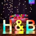 OJQ Light Up Letters LED Letter - Marquee Letters Dorm Room Decor Bedroom Wall Decor Room Lights - Christmas Birthday Gifts for Girl - Teen Girls Gifts Party