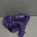 FantaLook Long Purple Braid Cosplay Wig for Halloween Party Costume (Small Size)