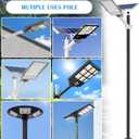 Street Light Pole 10 Ft Tall | Outdoor Adjustable Heavy Duty Metal Street Lamp Post | Outside Solar Street Lights Poles with Mounting Rebar Cage Base for Backyard, Parking Lot, Walkway (10FT)