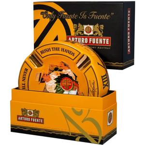 Limited Edition Large 8.75" Arturo Fuente Porcelain Cigar Ashtray Yellow
