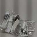 Fireplace Stocking and Garland Hanger, 2 in 1 Mantel Hanger for Garland, Fireplace Stocking Holders for Mantle Garland Hooks for Xmas Holiday Home Party Decoration,Fits 0.31-3.9Mantles (White, 4)