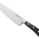 Amazon Basics Classic 8-inch Full Tang Stainless Steel Chef's Knife with Three Rivets, Silver