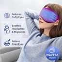 Cooling Eye Mask for Puffy Eyes: Cold Compress for Migraines Headache After Surgery and Puffiness, Relaxation Gifts for Women, Gel Sleep Mask for Dark Circles, Reusable Face Ice Pack(Purple)