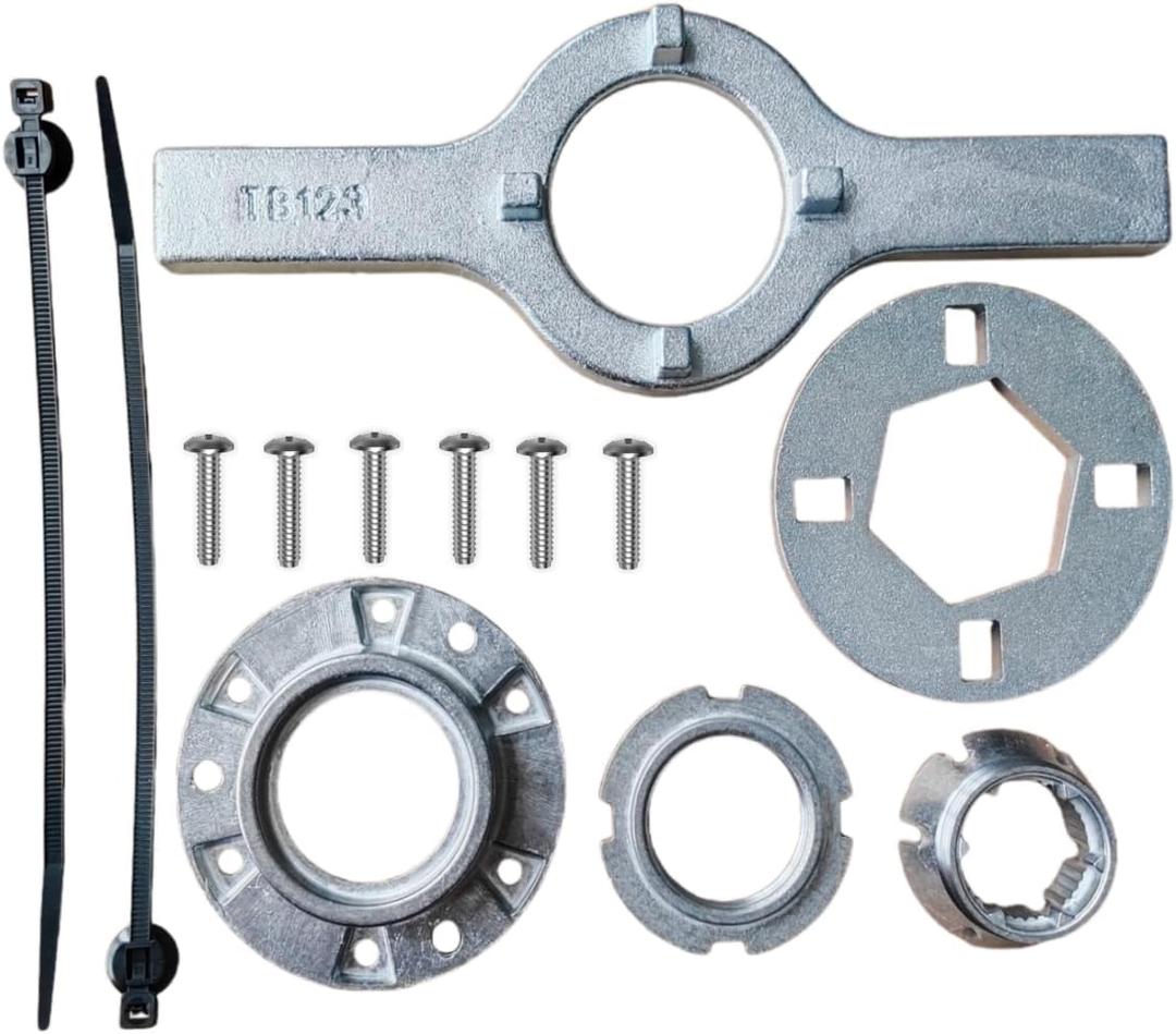 Replacement Washing Machine Hub W10324651, All-metal Drum Drive Hub with Installation Tool, Compatible with W-hirlpool M-aytag K-enmore Washers WTW5000DW2, Replaces W10291415