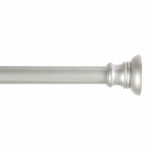 Nicholas 5/8" Nickel Tension Curtain Rod, 28-48