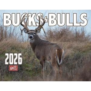2026 Monster Bucks & Bulls Signature Series Wall Calendar 16-Month X-Large Size 14x22, Whitetail Deer | Mule Deer Buck | Elk Calendar by The KING Company