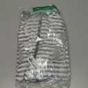 Ekouaer Women Zipper Robe 3/4 Sleeves Loungewear Dress Full Length Sleepwear Pockets Housecoat Nightgown Long Bathrobe (Medium, Grey White Stripe)