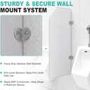 Urinal Partition Pack of 2, 35.4" x 15.8" Wall Mount Urinal Divider