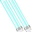 2 Pcs Air Purifier UV Bulb for HVAC Air Condition Duct, UVC G23 2 Pin Base Replacement Light Bulb for D200, R18, R18D R2000 Induct Air Purifier Whole House UV Light (13W)