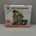 ENJBRICK Flowers City Restaurant Assembly Square Building kit for Adutls,Creator Building Sets for Girls 8-12 Years 1489 pcs
