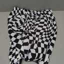 IWOLLENCE Women's Casual Loose Checkered Wide Leg Pants High Waist Straight Lounge Y2K Gingham Trousers Summer XXL
