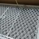 42 Inch Collapsible Dog Crate with Diamond Mesh, No-Tool Assembly Foldable Dog Kennel with 4 Lockable Wheels,Removable Tray,Portable Dog Cage for Medium/Large Dogs, Space-Saving, Indoor Outdoor Use, 42.5"L x 28.3"W x 28.9"H