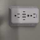 Multi Plug Wall Outlet Surge Protector - Teiobar Outlet Extender with 6 Outlets and 4 USB Ports(2 USB-C), Outlet Splitter for Home Office Dorm Room Essentials, ETL, White