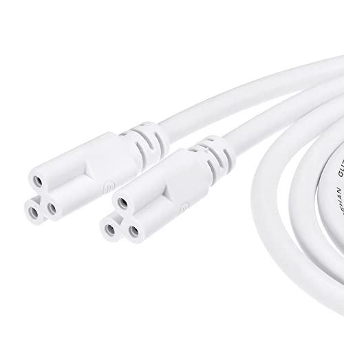 MECCANIXITY T5 T8 LED Tube Connector Cable 1.5M Male to Male Double End Extension Cord for LED Integrated Light Tube, Pack of 2,  Size: 1.5M