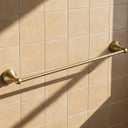 Flybath Towel Bar Rail Single Layer Antique Brass Towels Hanger Holder Wall Mounted 57 cm / 22 Inch, Brushed Bronze