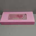 YUNZII B75 PRO Wireless Mechanical Keyboard,75% Layout with Knob,Hot Swap Gasket Custom Structure,Creamy Pre-lubed Switches,RGB Backlit,Bluetooth/Type-C/2.4G for Win/Mac(Milk Switch,Pink)