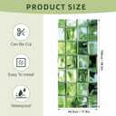 Window Privacy Film Static Cling Stained Glass Design Sun Blocking Non-Adhesive Removable Cover for Home Office 17.5x39.3 Inches (Multi-Color 7)